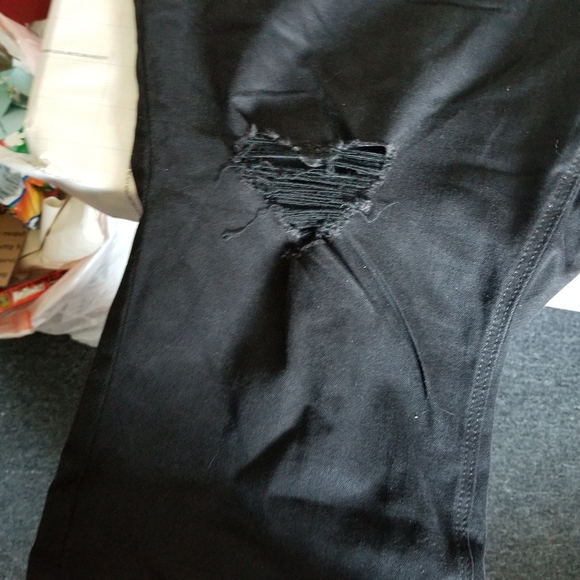 Pants old Navy size 28 womens Rockstar highrise skinny distressed - Picture 7 of 11